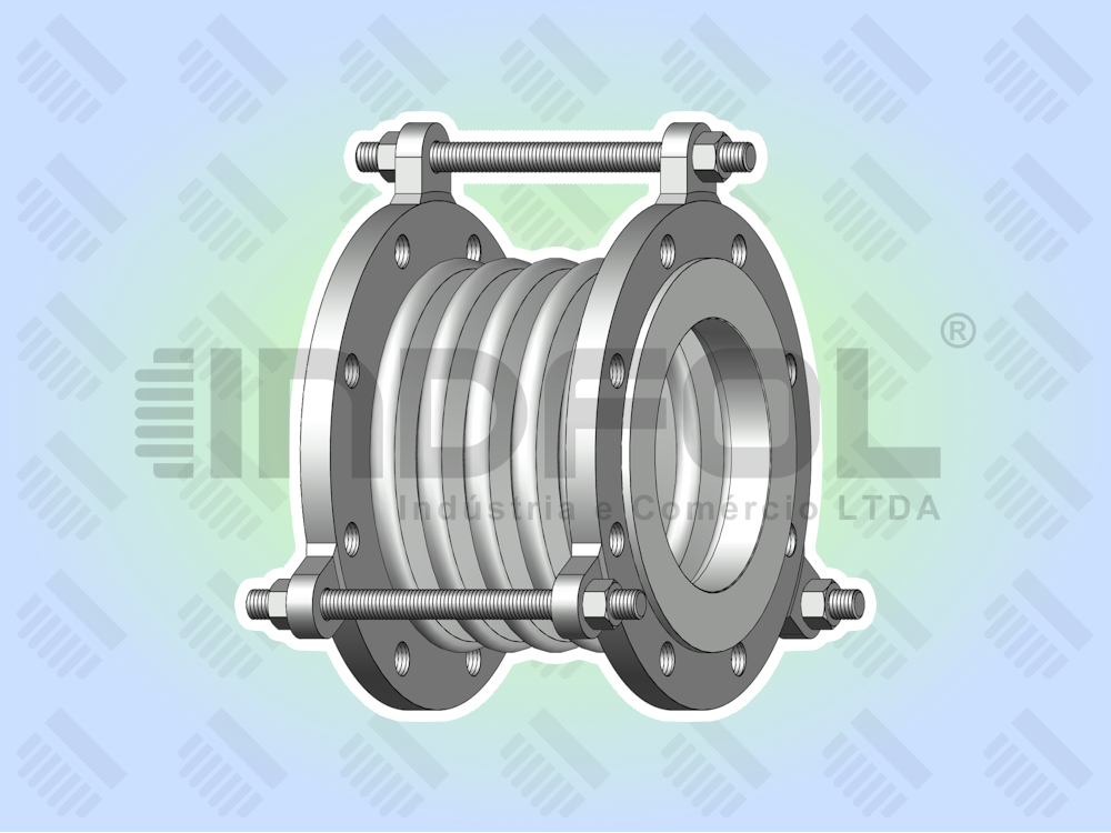 Junta de PTFE Flangeada com Tensor