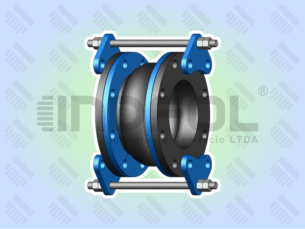 Juntas de Expansão de Borracha JEBJIXT Flangeada com Tensor