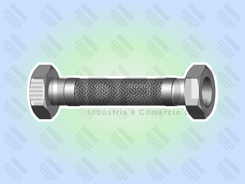Flexível com Malha Roscado Fêmea Giratória