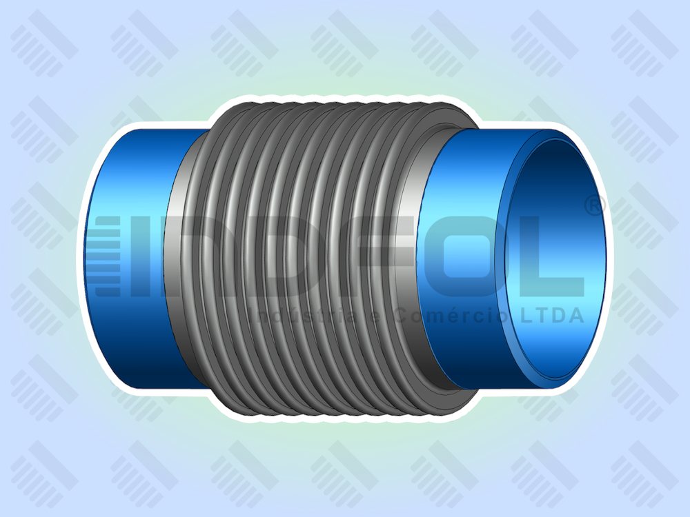 Junta de Expansão Metálica Simples Ponta Para Solda